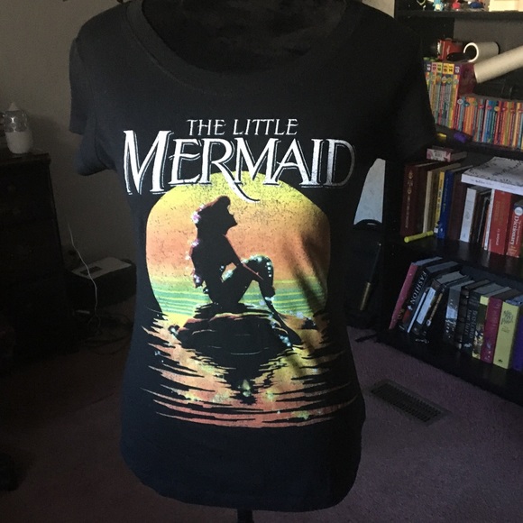 Disney Tops - 5/$20 The Little Mermaid Black Short-Sleeve Tee